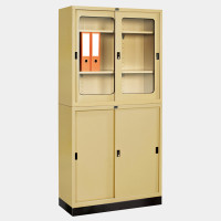 ราคา ICONIC ตู้เก็บเอกสารพร้อมขารองตู้ รุ่น SLG3+SL3+SB3 ครีม กว้าง 88 ลึก 40.6 สูง 183 ซม. (10238988)