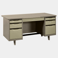 ราคา ICONIC โต๊ะทำงานเหล็ก 5 ฟุต รุ่น TC-5 กว้าง 153.4 ลึก 77.3 สูง 75 ซม. เทาสลับ (10237895)