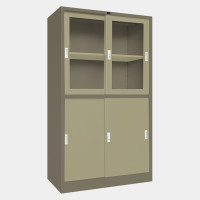 ราคา ICONIC ตู้บานเลื่อนผสม 3 ฟุต รุ่น LKAS-302 กว้าง 91.5 ลึก 45.7 สูง 183 ซม. สีเทาสลับ (10238806)