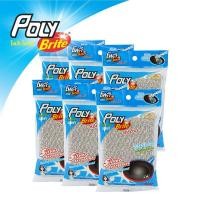 ราคา Poly-Brite ฟองน้ำหุ้มตาข่ายซิลเวอร์ เงิน 6 ชิ้น ฟองน้ำหุ้มตาข่ายซิลเวอร์ (10248957)