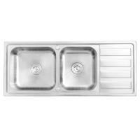 ราคา TEKA อ่างล้างจาน 2 หลุม 1 ที่พัก รุ่น TX 2B 1D ขนาด 100 ซม. สี สแตนเลส (10256236)