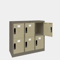 ราคา ICONIC ตู้ล็อคเกอร์เตี้ย 6 ช่อง รุ่น LK-T6 standard คลาสิค เทาสลับ (10236758)