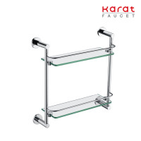 ราคา Karat ชั้นกระจกวางของแบบ 2 ชั้น พร้อมราวกั้น KB-11-716-50 (10237071)