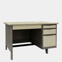 ราคา ICONIC โต๊ะทำงานเหล็ก 4 ฟุต รุ่น TC-4 กว้าง 122.9 ลึก 66.9 สูง 75 ซม. เทาสลับ (10237878)