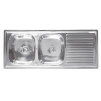 ราคา TEKA อ่างล้างจาน 2 หลุม 1 ที่พัก รุ่น VIVA 120 2B 1D สี สแตนเลส (10255478)