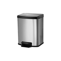 ราคา COMBI WARE ถังขยะสแตนเลสทรงสี่เหลี่ยม แบบมีเท้าเหยียบ รุ่น SQ5L-KL-012 12 ลิตร สแตนเลส (10301481)