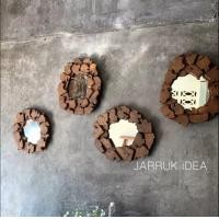 ราคา กระจกกรอบไม้สัก ลายจิ๊กซอล์ ขนาด ฟรีสไตล์ 35*37 cm ธรรมชาติ (10306813)