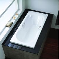 ราคา CRISTINA อ่างอาบน้ำ รุ่น TEENA-D 160x70 cm. อ่างเปล่าแบบฝังเคาท์เตอร์ พร้อมมือจับ สะดือPOP UP ขาว (10331892)