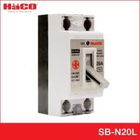 ราคา haco electric official store haco รุ่น sb-n20l เบรคเกอร์ป้องกันไฟเกิน (มีสัญญาณไฟสีฟ้า) 20 แอมป์ เบรกเกอร์ เบรกเกอร์ตัดไฟ เบรกเกอร์ป้องกันไฟ เบรคเกอร์ (10254722)