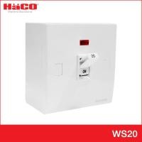 ราคา haco electric official store haco รุ่น ws20 ออโตเมติคเบรคเกอร์ พร้อมกล่องลอย และไฟสัญญาณป้องกันไฟเกิน 20 แอมป์ เบรกเกอร์ เบรกเกอร์ตัดไฟ เบรกเกอร์ป้องก (10254749)