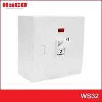ราคา haco electric official store haco รุ่น ws32 ออโตเมติคเบรคเกอร์ พร้อมกล่องลอย และไฟสัญญาณป้องกันไฟเกิน 32 แอมป์ เบรกเกอร์ เบรกเกอร์ตัดไฟ เบรกเกอร์ป้องก (10254752)