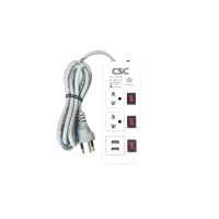 ราคา CSCPOWER Classic รางปลั๊กไฟ รุ่น AS562 ขาว 2สวิตซ์ 3เมตร 6 ช่อง ขาว 2สวิตซ์ 5เมตร 6 ช่อง (10335469)