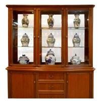 ราคา Happy Home Center ตู้โชว์กระเจียร์ไม้สักสีสัก Vintage ไม้สัก สีสัก (10336965)