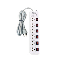 ราคา CSCPOWER Classic รางปลั๊กไฟ รุ่น AS166 ขาว 6สวิตซ์ 5เมตร 6 ช่อง ขาว 6สวิตซ์ 3เมตร 6 ช่อง (10335476)