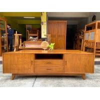 ราคา ท็อปกันเฟอร์นิเจอร์ไม้สักแพร่ ตู้ทีวีโมเดิร์น ไม้สัก 50x200x60 modern (10346705)