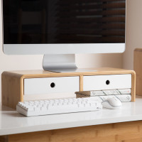 ราคา FURNATUR ชั้นวางหน้าจอคอมพิวเตอร์ WD008 60*20*13 ลิ้นชักสีขาว (10351268)