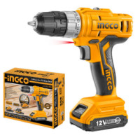 ราคา INGCO สว่านไร้สาย 12V 1.5 A แบต1 ก้อน รุ่นCDLI1221 12V 1.5 A (10376773)