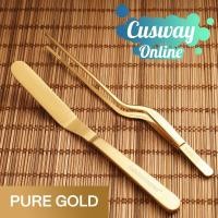 ราคา Cuisine Scepter Culinary Tweezer / Chef Tweezer / Penzer ที่คีบตกแต่งอาหาร ที่คีบอาหาร มีให้เลือกหลากสี J006-TWZ,SPA-Gold,ไม่สลักชื่อ (10387491)