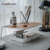 ราคา Cozybrown ชั้นวางของบนโต๊ะ สไตล์มินิมอล TP0180 32.5*25*12.5 cm. (10393224)