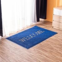 ราคา DECOS พรมเช็ดเท้าใยยาง 80x120 ซม. ลาย WELCOME |PUN| สีน้ำเงิน (10373306)