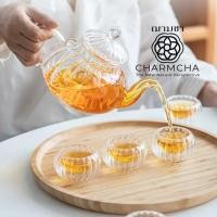 ราคา charmcha กาน้ำชาลายฟักทอง600ml+ทีกรองชา+แก้ว+เตา+เทียน+กา ถูกสุด! ชุด ของขวัญ กาชา ฌามชา ชุดกา+แก้ว4 (10368066)