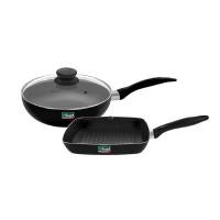 ราคา Seagull ชุดกระทะ นอนสติ๊ก โซ แฮปปี้ 3 ชิ้น รหัส 110000940 Non stick Black (10382750)