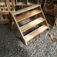 ราคา Kingkanbaimaisak ชั้นวางไม้สัก ขั้นบันได ขนาดแต่ละชั้น ลึก 10 ซม. สูง 35 ซม. ยาว 50 ซม. (10415746)