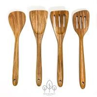 ราคา Dermcher_woodproduct ตะหลิวไม้สักM(ร่องแบน เฉียง) ไม้สัก (10374984)