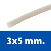 ราคา PRAS ท่อเทปล่อนขุ่น PTFE TEFLON TUBE PTFE (WHITE) ความยาว 1 เมตร 3x5 mm. (10379034)