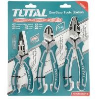 ราคา Total คีม 3 ตัวชุด รุ่นผ่อนแรง (High Leverage) (คีมปากจิ้งจก + คีมปากเฉียง + คีมปากแหลม) รุ่น THT2K0301S คีม 3 ตัวชุด (10384710)