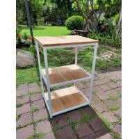 ราคา The Peak ตู้และชั้นวาฃของเอนกประสงค์ เหล้กสีขาว สีไม้แล็คเกอร์เงา ขนาด 50x60x90 cm. มินิมอล (10404850)