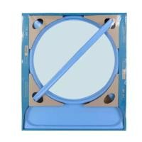 ราคา Mitaree2530 กระจกชุด 3 ชิ้น ทรงกลม พร้อมหิ้ง และราวผ้าสองสี สีฟ้า (10412238)