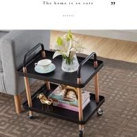 ราคา Cozybrown ชั้นใส่ของทรงสี่เหลี่ยมมีล้อเลื่อน TP0083 สีดำ 2 ชั้น (10392985)