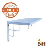 ราคา BIH แผ่นไม้พร้อมฉากรับชั้นเหล็ก 24x60x20 cm ขาว (10426711)