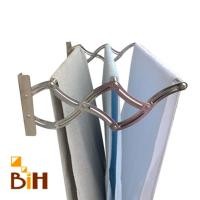 ราคา BIH ราวตากผ้าสแตนเลสติดผัง พับเก็บได้ 80 cm. รุ่นตัวเอส สแตนเลส (10427219)
