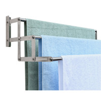 ราคา BIH ราวตากผ้าแตนเลสติดผนัง 120 cm. รุ่นบันได 3 เส้น สแตนเลส เกรด 304 Silver (10427188)