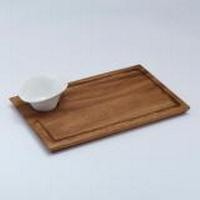 ราคา MYE ถาดเสิร์ฟไม้ พร้อมถ้วยเมลามีน ถาดเสิร์ฟไม้ พร้อมถ้วยเมลามีน ขนาด18 x 28 x 4.7 c "MYE" ถาดเสิร์ฟไม้ พร้อมถ้วยเมลามีน (10406520)