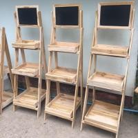 ราคา Kingkanbaimaisak ชั้นวางไม้สัก พับได้ ด้านบนเป็นป้ายกระดานดำ กว้าง 42cm ยาว 42 ซม. สูง 150cm (10415773)