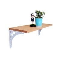 ราคา BIH ชุดชั้นไม้ติดผนัง พร้อมฉากรับชั้นเหล็ก กxยxน 20x60x1.6 cm สีบีช+ฉากขาว (10426737)