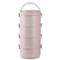 ราคา Deimeco ปิ่นโต รักษ์โลก DIY สีชมพูพาสเทล Lunch Box Food ปิ่นโตสแตนแลส ปิ่นโตไม่หก ปิ่นโตเข้าเวฟได้ ปิ่นโตเก็บความร้อน แบบที่ 1 ปิ่นโต แบบ 4 ชั้น De (10447095)