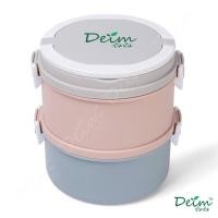 ราคา Deimeco ปิ่นโต รักษ์โลก DIY สีรุ้งพาสเทล (Rainbow) Lunch Box Food ปิ่นโตสแตนแลส ปิ่นโตไม่หก ปิ่นโตเข้าเวฟได้ ปิ่นโตเก็บความร้อน ปิ่นโต แบบ 2ชั้น(สีช (10447091)