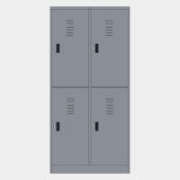 ราคา ICONIC ตู้ล็อคเกอร์ 4 ประตู รุ่น MLK-H4 สีเทาราชการ W91.4 x D45.7 x H183 cm (10459770)