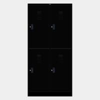 ราคา ICONIC ตู้ล็อคเกอร์ 4 ประตู รุ่น MLK-H4 สีดำล้วน W91.4 x D45.7 x H183 cm (10459779)