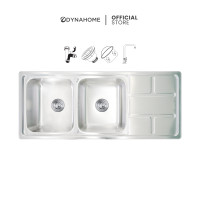 ราคา Dyna Home ซิ้งค์ล้างจาน รุ่น DH-12050-CB แบบฝัง 2 หลุม รุ่น DH-12050-CB สี (10473782)