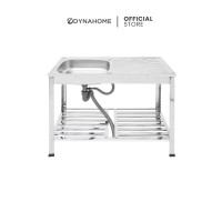 ราคา Dyna Home ซิ้งค์ล้างจาน รุ่นFS-9643-JT สี แบบขาตั้ง 1 หลุม มีที่พักจาน รุ่น FS-9643-JT (10473787)