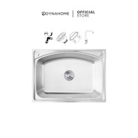 ราคา Dyna Home ซิ้งค์ล้างจาน อ่างล้างจานสแตนเลส แบบที่ 7 สี 1 หลุม แบบฝัง รุ่น DH-7050 (10473804)