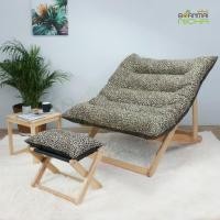 ราคา Baanmainicha เก้าอี้ปรับนอนสำหรับพักผ่อน พับเก็บได้ ขนาดใหญ่ เบาะลายเสือเล็ก (10449638)