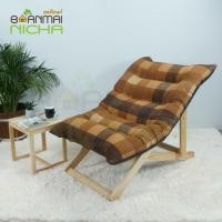 ราคา Baanmainicha เก้าอี้ปรับนอนสำหรับพักผ่อน พับได้ ขนาดเล็ก ลายไหมน้ำตาล (10458051)