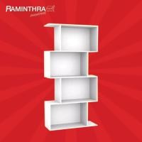 ราคา Raminthra Furniture ชั้นหนังสือ ชั้นอเนกประสงค์ 80 ซม. MC-807 (1) สีขาว (10466821)