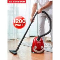 ราคา LE CUISSON เครื่องดูดฝุ่น 1200 วัตต์ เครื่องดูดฝุ่นในบ้าน ที่ดูดฝุ่น LE CUISSON Vacuum Cleaner 1200W สีแดง 34 x 27 x 22 เครื่องดูดฝุ่น (10473247)